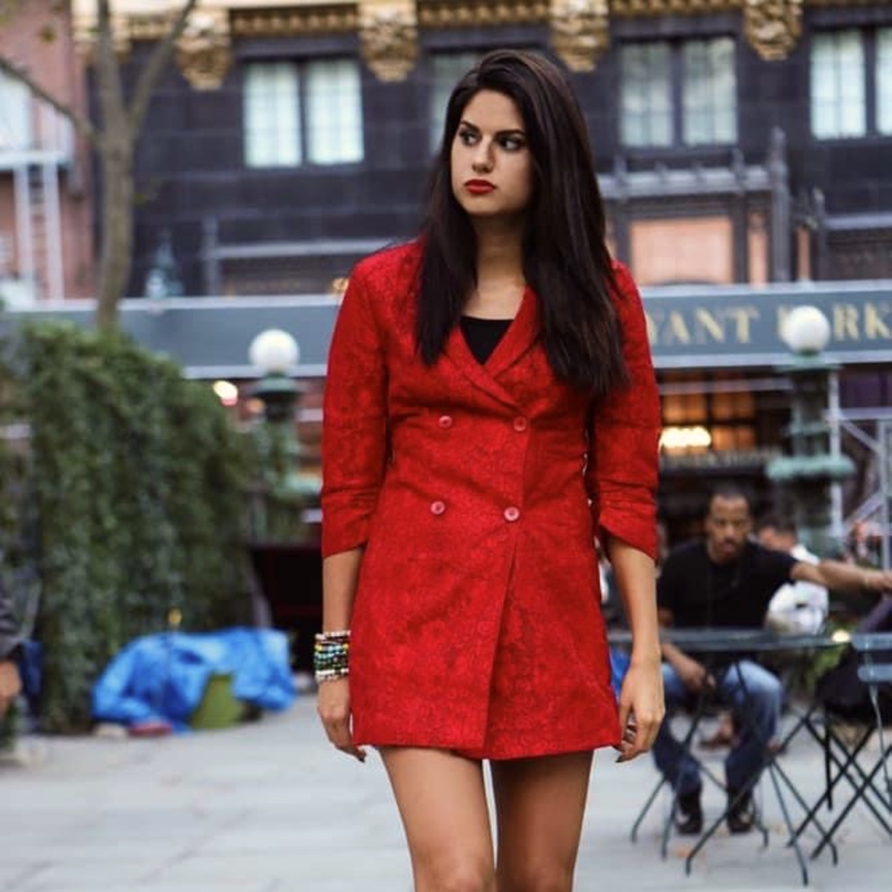 Red Blazer Dress